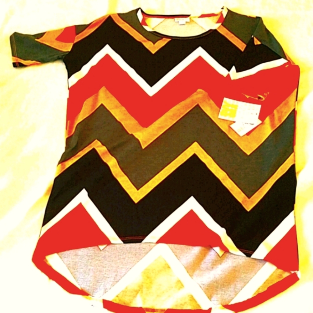 Chevron multi color Irma Tunic Top sz XXS NEW